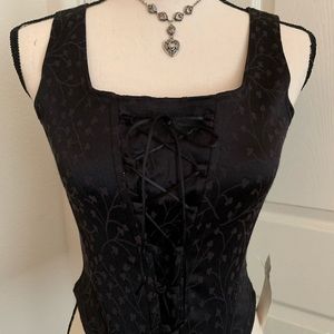 Corset blouse by Joan and Lucy show